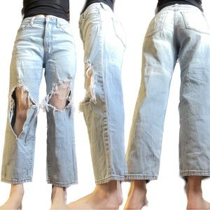 Universal Thread high waisted ripped jeans size 0/25